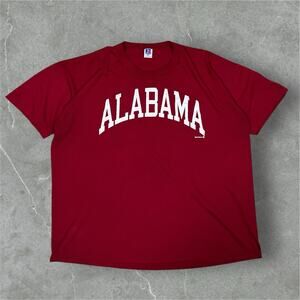 90s Alabama Crimson Tide Bama Retro Logo Russell Athletic USA Made Size 2XL